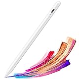 ✍️【Hohe Präzision & keine Verzögerung】Der neueste iPad Pro Stift mit 1,0 mm verbesserter Spitze ist präziser und empfindlicher. Sie brauchen nicht Bildschirm zu vergrößern, um kleine Buchstaben zu schreiben. Reibungsloses Schreibgefühl, keine Verzögerung, keine Sprünge.
