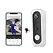 Videoportero WiFi de seguridad, timbre para videocámara batería sin hilos 1080P HD, audio de 2 vías, impermeable IP65, detección PIR, gran angular 166°