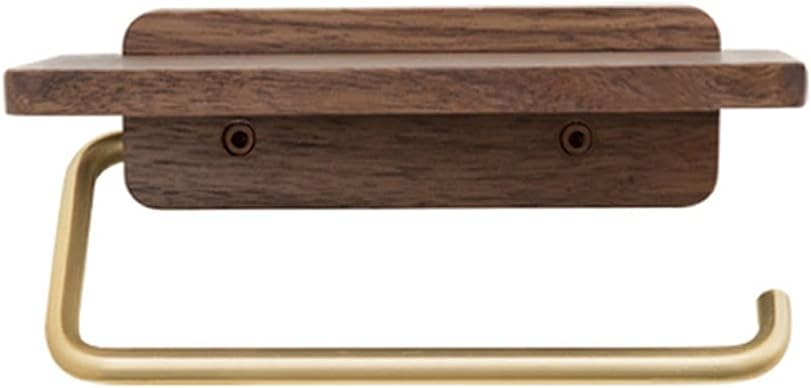 Toilet PaHolder Bathroom Accessories Toilet Paper Holder with Shelf, Stainless Steel Pipe Wall Mounted Toilet Paper Holder for Bathroom, Washroom Tissue Holder for Bathroom