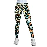 Lularoe Leggings (US, Alpha, One Size, Regular, Regular, Green and Yellow Camping Style) - One Size - Fits Size 2-10