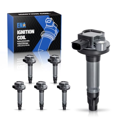 Image of ENA Set of 6 Ignition Coils UF553 DG520 Compatible with Non-Turbo V6 3.5L 3.7L Ford Edge Explorer F150 Taurus Flex Mazda CX9 Lincoln MKZ MKS MKX 2007-2016 Replacement for GN10237 7T4Z12029DA