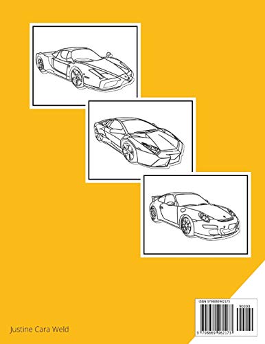 Supercar: Coloring book.Amazing Sport and Supercar Designs for Kids.
