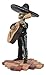 Ebros Traditional Charro Outfit Black Mariachi Band Musical Instrument Player Skeleton Figurine Day of The Dead Folk Musician Dias De Los Muertos Collectible (Bassist Bass Player)