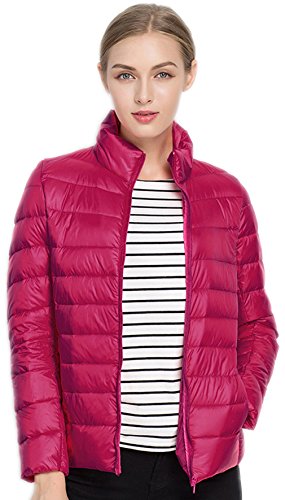 Doudoune ultra légère compressible doudoune duvet chaud hiver rose M