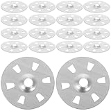 SEWOART Arandelas para Paneles de Aislamiento de Espuma 6 Orificios 200 Unidades Fijación para Tableros Aislantes Espuma Lavadora Herramientas Mejora Hogar