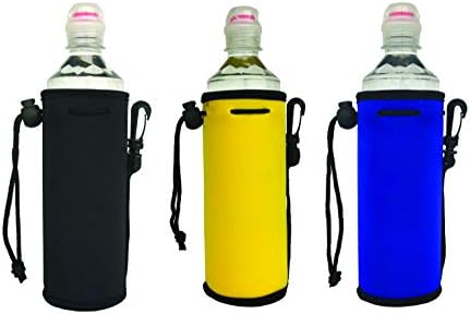 16.9OZ Neoprene Water Bottle Drawstring Insulator Cooler/Sleeve/bag/Coolie/Holder/Huggie- 3 Pack