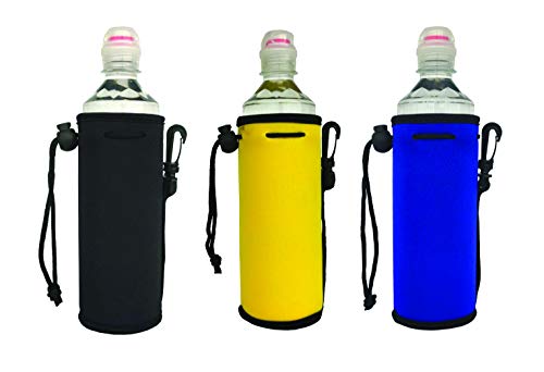 16.9Oz Neoprene Water Bottle Drawstring Insulator Cooler/Sleeve/Bag/Coolie/Holder/Huggie- 3 Pack #TOP25