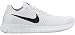 Nike Women's Free Running Motion Flyknit Shoes, White - 7 B(M) US