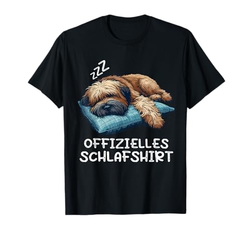Offizielles Schlafshirt Briard Hund Briardbesitzer Briards T-Shirt