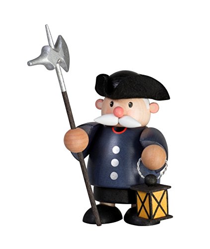 Rudolphs Schatzkiste Smoking figure night watchman 10 cm smoke figure Räuchermännel smoking man Erzgebirge