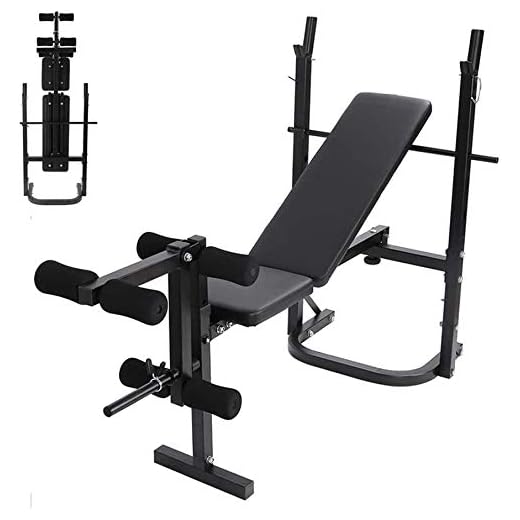 Weight Bench 380lbs Adjustable Olympic Weight Bench with Preacher Curl & Leg Developer, Lifting Press Gym Exercise Equipment for Full-Body Workout