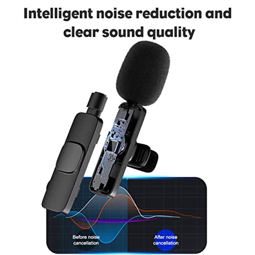 Image of Careflection K8 Wireless Collar Mic for Type-C Android Cell Phone,Tablets & iPhone Supported Lavalier Microphone, Noise Reduction Lapel Mike -shoots,Youtubers, Video Recording,Facebook,Live Stream (1)
