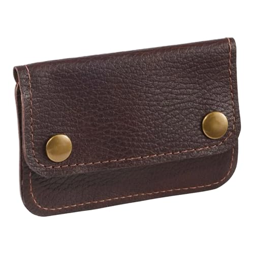Image of ROGUE WALLET Brown Travel Belt Wallet for Men - Full Grain Leather Cash Holder with Secure Snap Closure, Hidden Card & ID Carrier - Slim Travel Accessory for Everyday Carry