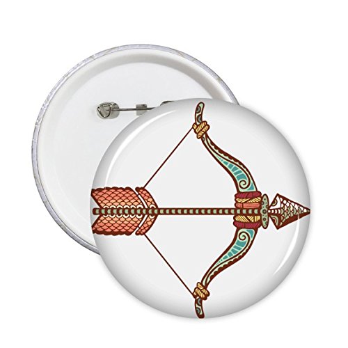 Badge Sagittaire Constellation zodiaque motif rond bouton épingle en lot de 5 pièces taille M