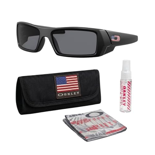 Image of Oakley Standard Issue SI GASCAN USA FLAG Collection Military Grade Sunglasses With Official Eyewear Kit