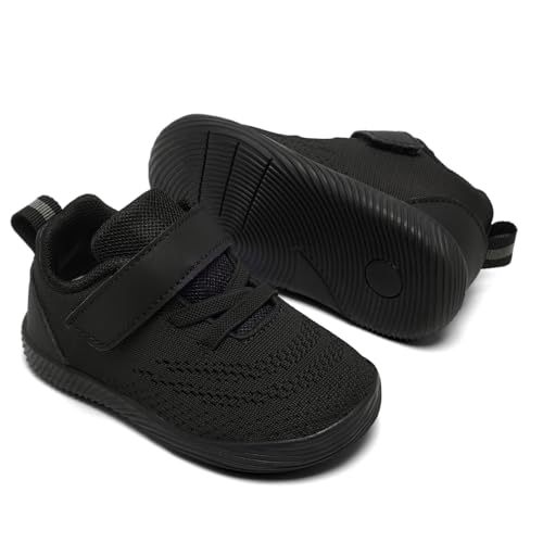 Image of MORENDL Toddler Sneakers Baby Boys & Girls Barefoot Shoes Lightweight Breathable Walking Running Tennis Athletic Sport Shoes