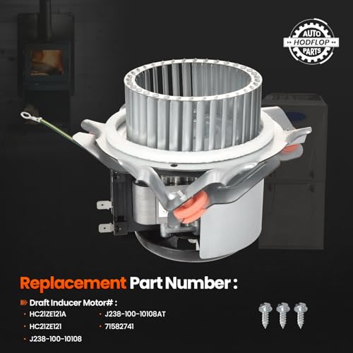 Hodflop J238-100-10108 HC21ZE121A Furnace Draft Inducer Motor Compatible with Carrier Payne Bryant Jakel Furnace, Replace# HC21ZE121, J238-100-10108AT Draft Inducer Blower Motor Kit by hodflop - Image 3