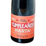 etiquetas de vino personalizadas para matrimonio gratis Etiquetas para botellas personalizadas 'Cumpleaños 2' con el nombre y dedicatorias que tú quieras.