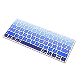 ProElife Ultra Thin Silicone Keyboard Protector Cover Skin for Apple Magic Keyboard & Magic Keyboard 2 (U.S Version, Model: MLA22L/A-A1644, Without Numeric Keypad) (Ombre Blue)