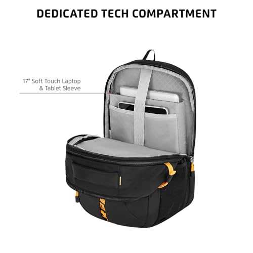 Image of Safari 43L Expandable Laptop Bag with Armor Base, Raincover, 3 Compartments, Compression Straps, Large Size Travel Bag, Ideal For 3-4 Days Staycations, Hiking, Office Bag