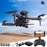 Generic Mini Drone With 1080P HD FPV Camera Remote Control Toys Gifts For Boys Girls With Altitude Hold Headless Mode Start Speed Adjustment Gitfs for Friend Teens Boys, Black A