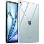 JETech Clear Case for iPad Air 13-Inch M4/M3/M2 (2026/2025/2024), Anti-Yellowing Transparent Shockproof Slim Tablet Back Cover with Hard PC Back and Soft TPU Bumper