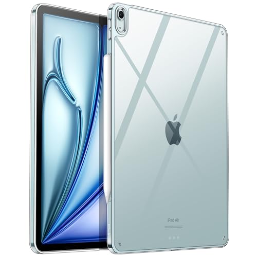 JETech Clear Case for iPad Air 13-Inch M4/M3/M2 (2026/2025/2024), Anti-Yellowing Transparent Shockproof Slim Tablet Back Cover with Hard PC Back and Soft TPU Bumper by JETech - Used condition - US$8.99