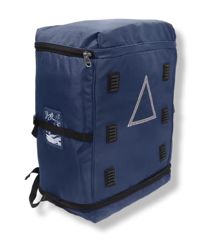 Heavy Duty Large Delivery Bag | E-Kart & Food Delivery Bag | Professional Logistics Courier Delivery Backpack I 128Litre Capacity Waterproof,26 * 13 * 16Inches (Blue)-image-49