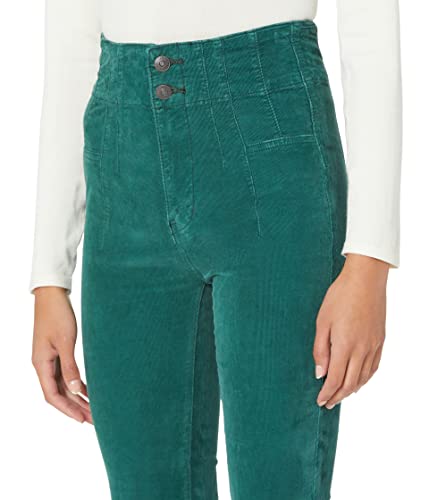 Cord flare pour look bohème Free People Jayde vert forêt 29 - 3