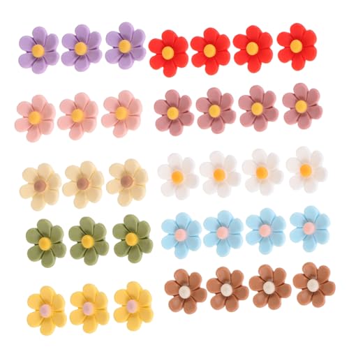 FIXOSHEE 30 Chinchetas Decorativas con Forma De Flor Chinchetas para Tableros De Corcho Chinchetas De Flores Chinchetas Rectas Chinchetas para Pósteres Chinchetas para Mapas