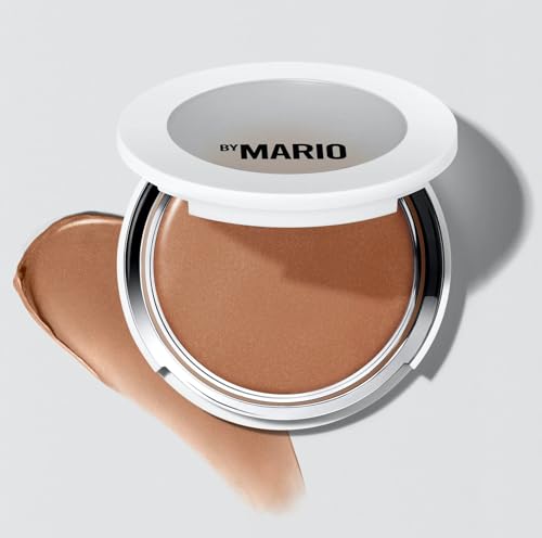 MAKEUP BY MARIO SoftSculpt Transforming Skin Enhancer in Medium Shade 3-in-1 Cream Bronzer Balm Light to Med Coverage Dewy Finish Non-Comedogenic Weightless Face Sculpting Balm Full Size