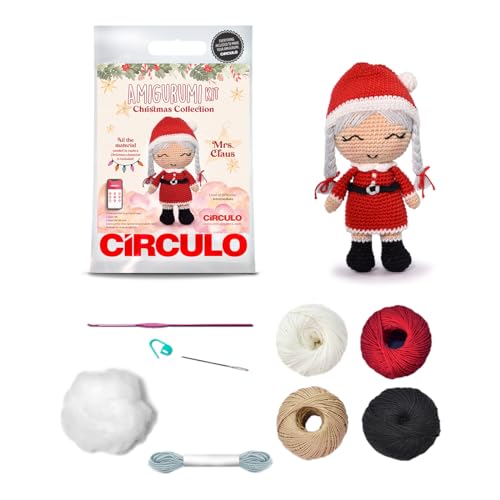 CÍRCULO Amigurumi Crochet Kit - Christmas - All Included, Easy