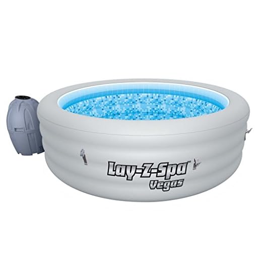 Lay-Z-Spa Vegas Hot Tub, Airjet Inflatable Spa, 4-6 Person