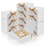 JIANTA 12 Cajas de Regalo Grandes con Tapa Blanco, Fiestas