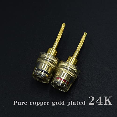 Arklove Adaptador Banana 4mm Hembra a Pin 2mm 2 Pack miniatura 4