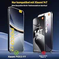 QULLOO Schutzfolie für Xiaomi Poco F7 für Panzerglas, [2+2 Stücke] Displayschutzfolie & Kameraschutz, 9H Härte Anti-Kratzer HD Klar Gehärtetes Glas Folie – Ansicht 8
