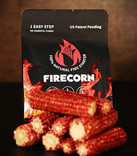 FIRECORN All-Natural Firestarter for BBQ, Campfire & Firepit