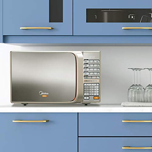 Microondas Grill, 30L, Prata Espelhado, 220v, Midea