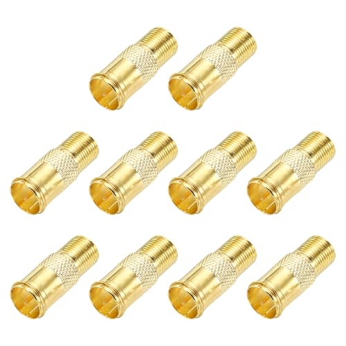 Connecteur coaxial RG6 F femelle mâle 75 Ohm MECCANIXITY pour antenne TV lot de 10