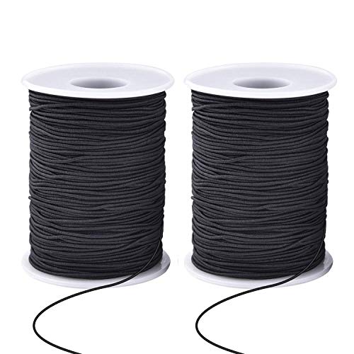Zealor 2-Roll 1mm Elastic Beading String Cord - Perfect for Crafting Jewelry and Accessories