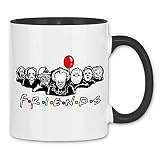 wowshirt Tasse Serienmörder Clown Halloween Horror Jason Freitag der 13 Gruselig, Farbe:White - Black