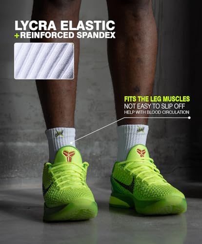 Basketball Socks for Men, Performance Cushioned Men's Athletic Low Cut Socks, Anti-slip Sports Socks4