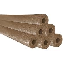 أنبوب رغوي مجوف للسباحة من Chochkees Brown Pool Noodles، نودلز سميكة عائمة للطفو، إكسسوارات حمام السباحة، 52 بوصة