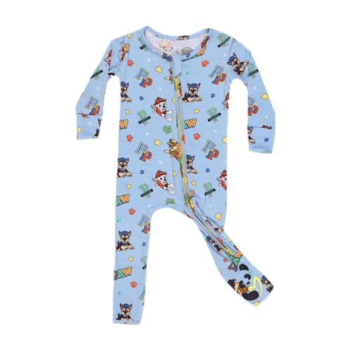 Bellabu Bear Paw Patrol Rayon from Bamboo Convertible Footie for Baby Boys & Girls