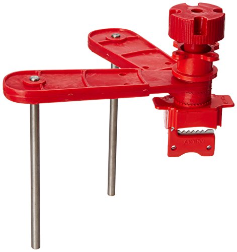 Image of Plastic Universal Valve Lockout Device Ak-Uld-24A Spring And Pu, Pack Of 1, Red