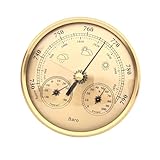 Drei in einem multifunktional: Ausgestattet mit einem Barometer, Thermometer und Hygrometer