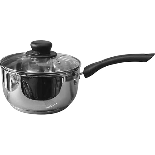 COOKSUPREME Stainless Steel Induction Saucepan, 18 cm with Lip for Easy Pouring