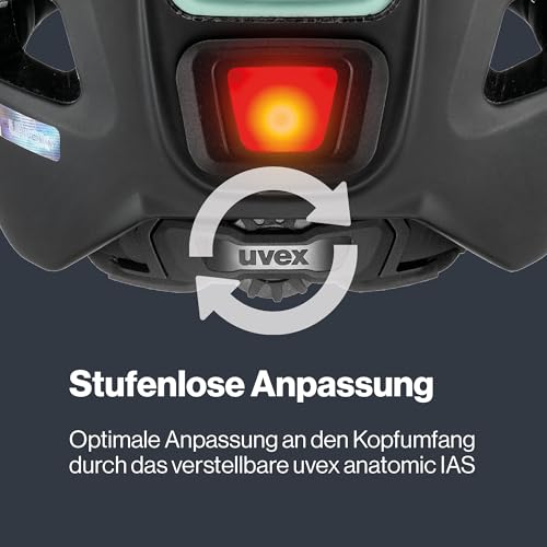 uvex Finale Visor Fahrradhelm, Jade-Black matt, 52-57 cm – Ansicht 5
