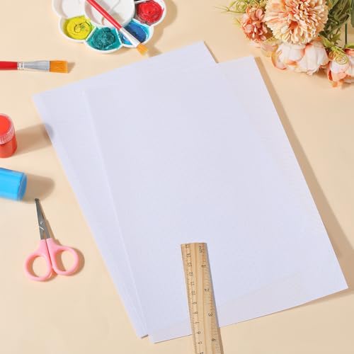 craspire 10 Stück Fursuit Eye Mesh 11.81x7.87 Zoll Weißes PVC Kunststoffnetz 0.5mm Loch Wasserdichtes Bedruckbares Mesh Für Furries Cosplay DIY Craft Prop Making Skulptur Home Decor