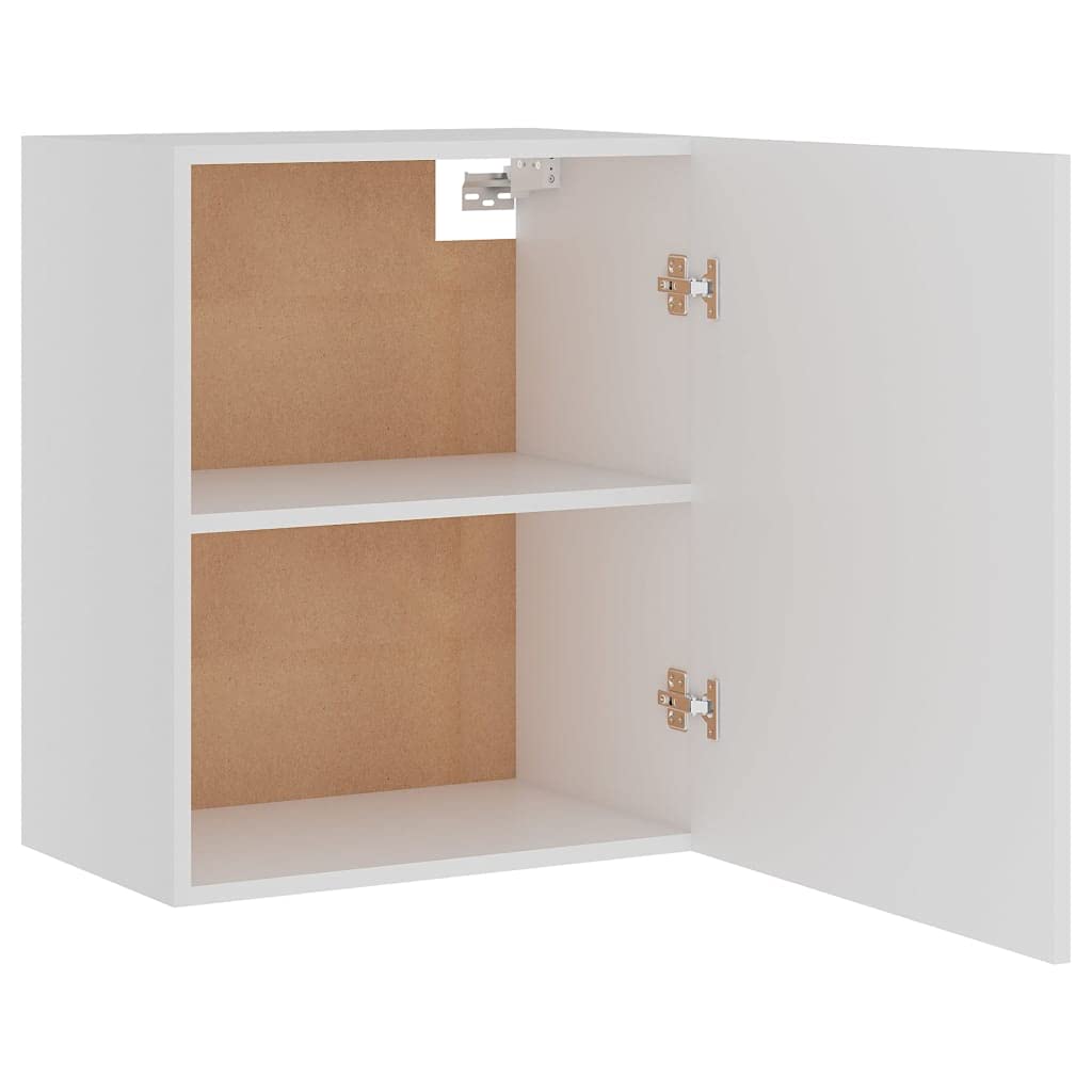 vidaXL Hängeschränke 2 STK. Lyon Weiß 50x31x60 cm Holzwerkstoff, Küche Schrank, Einbauküche, Küchenzeile, Küchenmöbel, Oberschrank, Küchenschrank